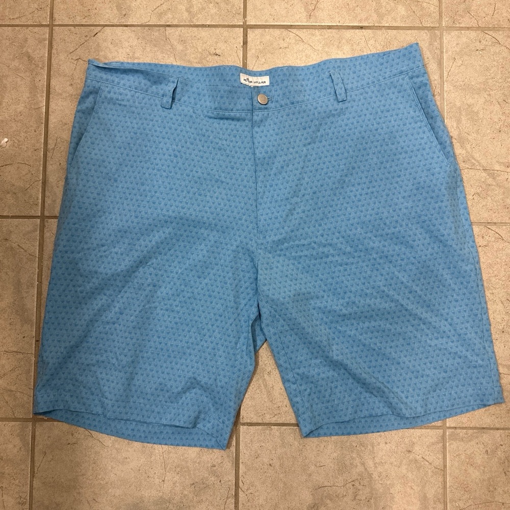 Peter Millar Shackleford Hybrid Golf Shorts Skull Print Men Size 40